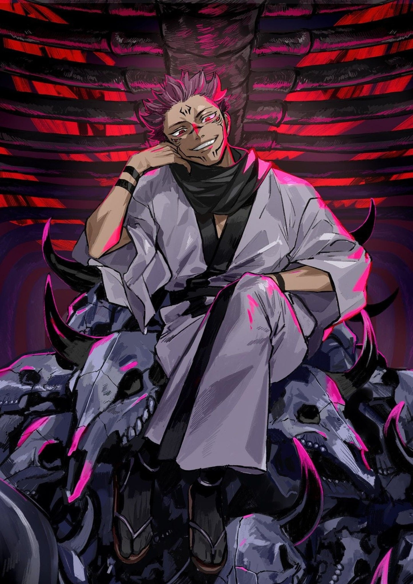 Sukuna Throne of Skulls Poster