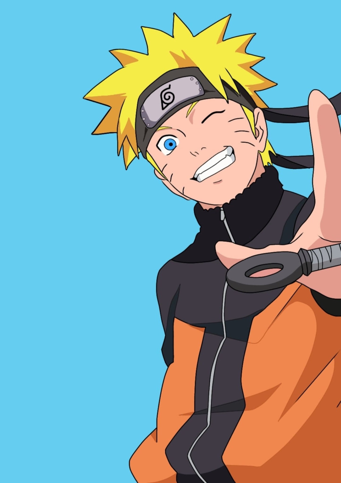 Naruto Bright Wink Minimal Poster