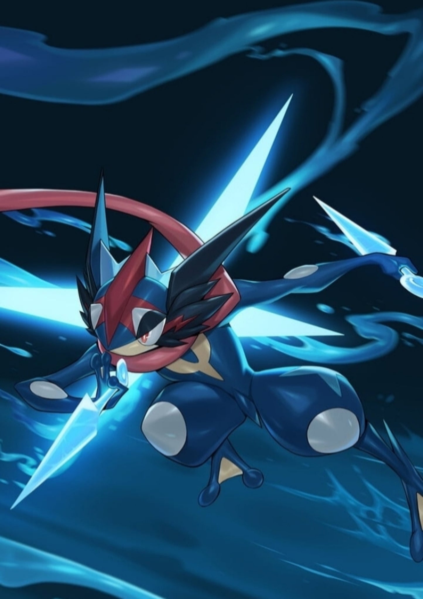 Pokémon Greninja Water Shuriken Poster