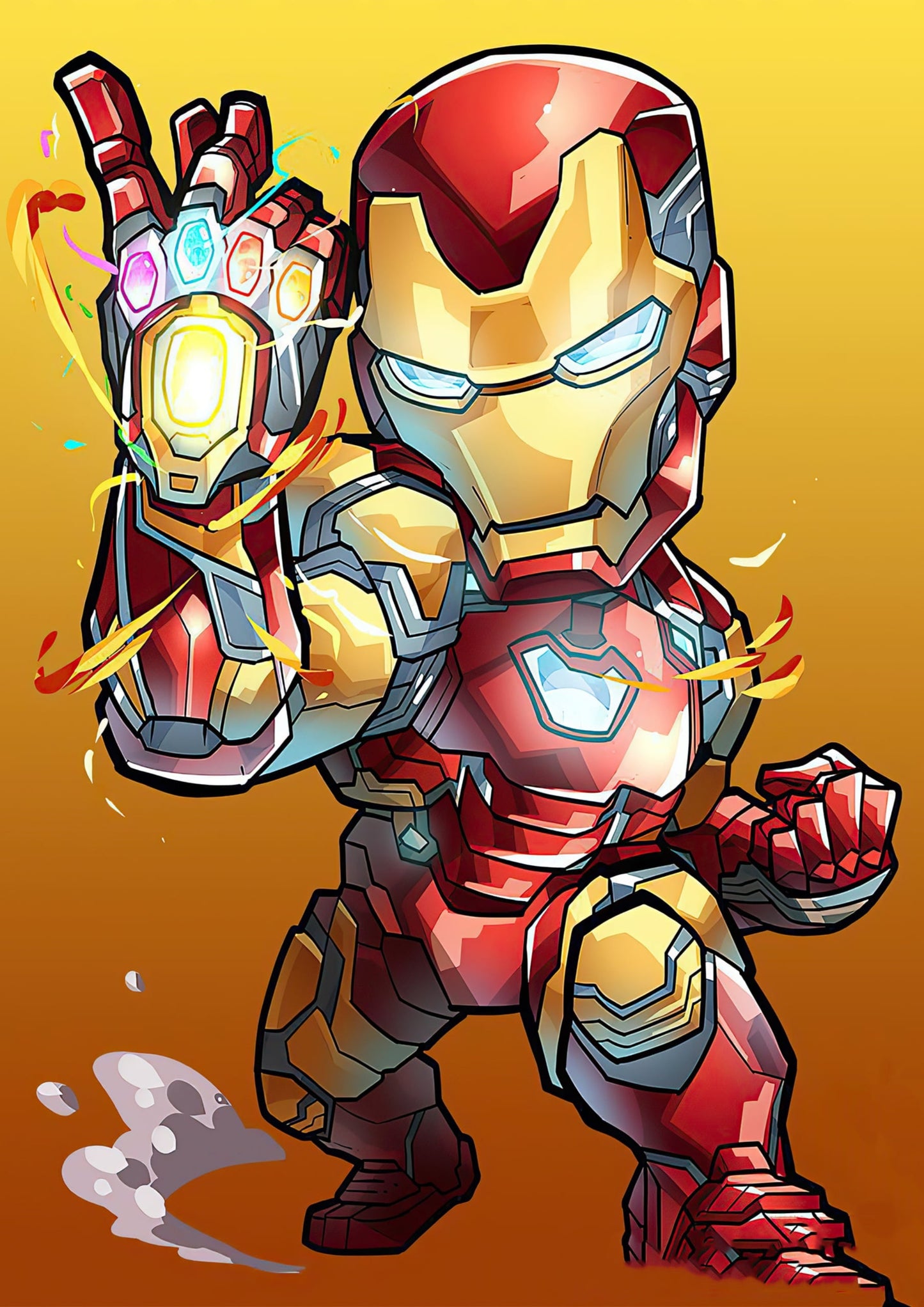 Iron Man Chibi Power Pose Poster