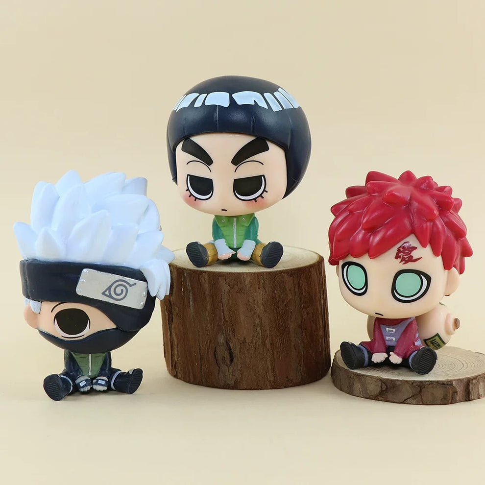 Chibi Naruto Sitting Figures — Super Cute 6-Pack