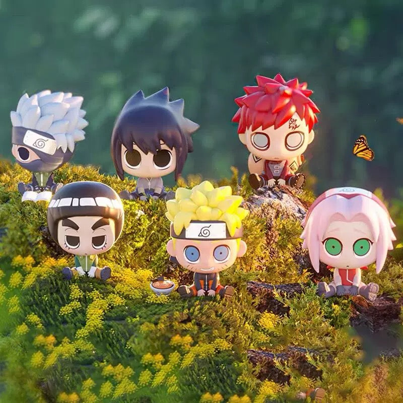 Chibi Naruto Sitting Figures — Super Cute 6-Pack