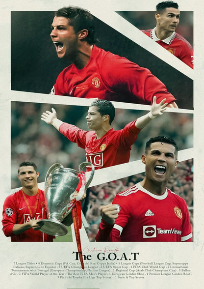 Cristiano United Collage Poster