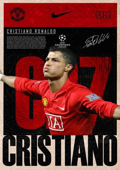 Cristiano United Poster