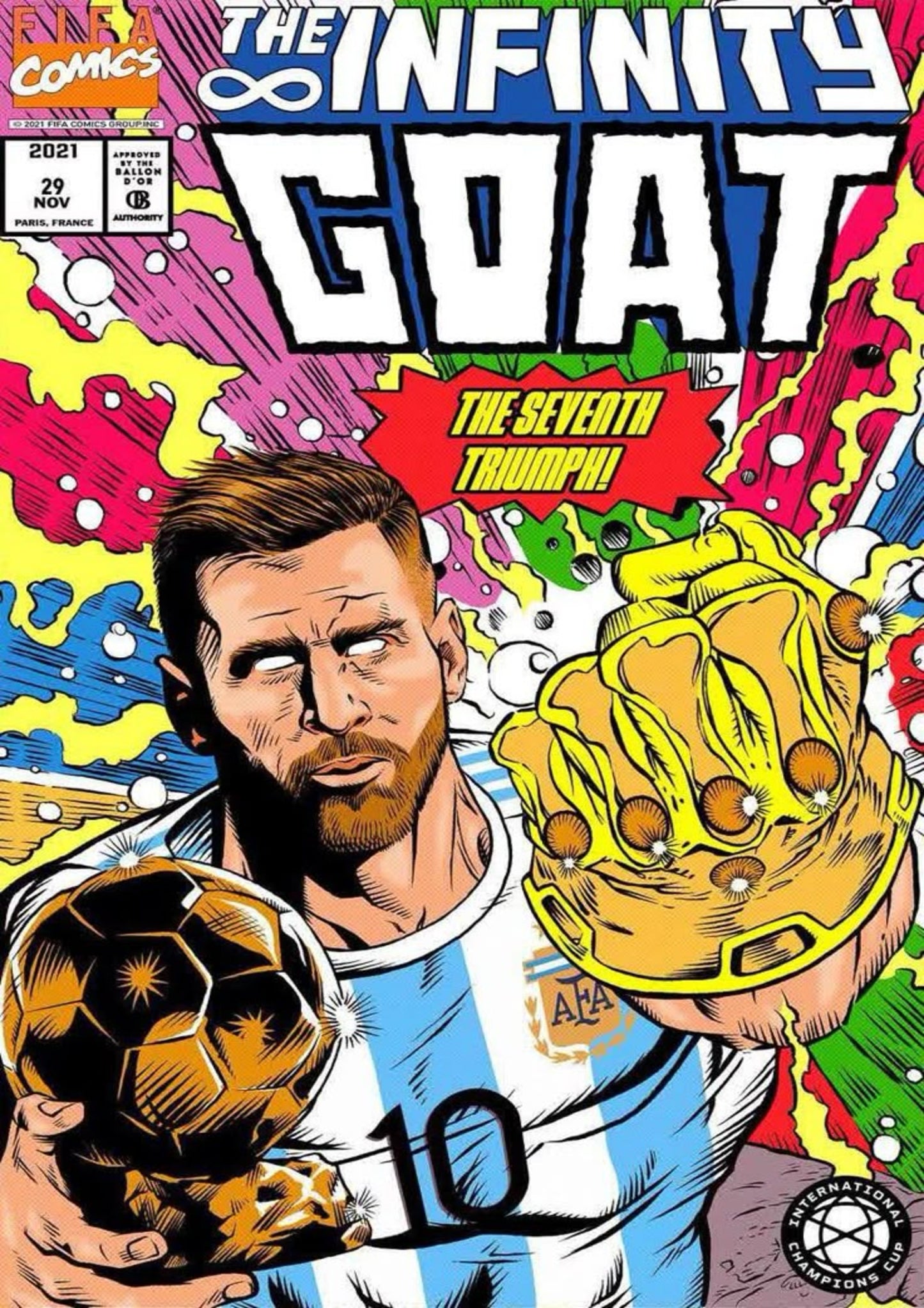 Messi Infinity GOAT Poster