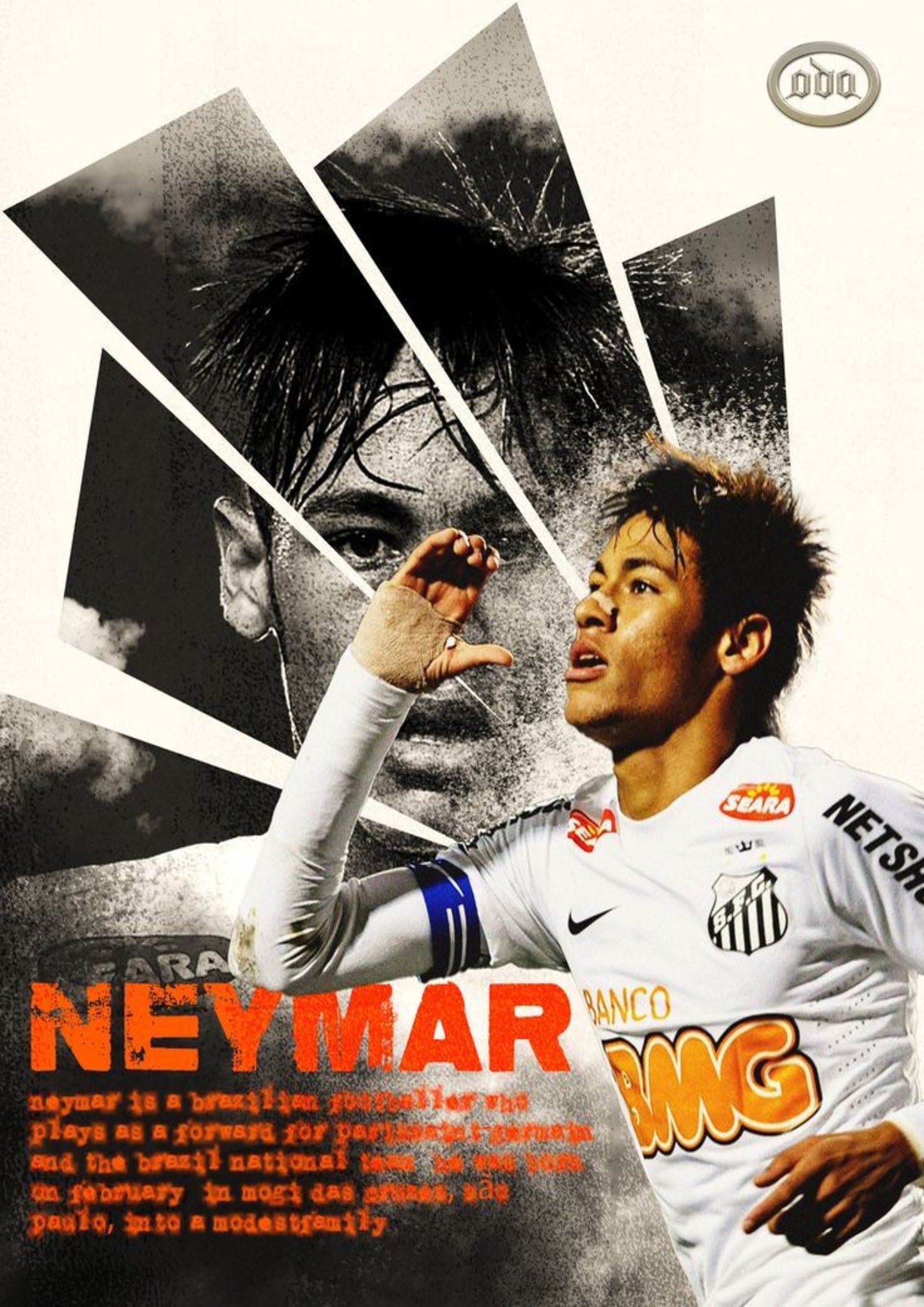 Neymar Santos Poster