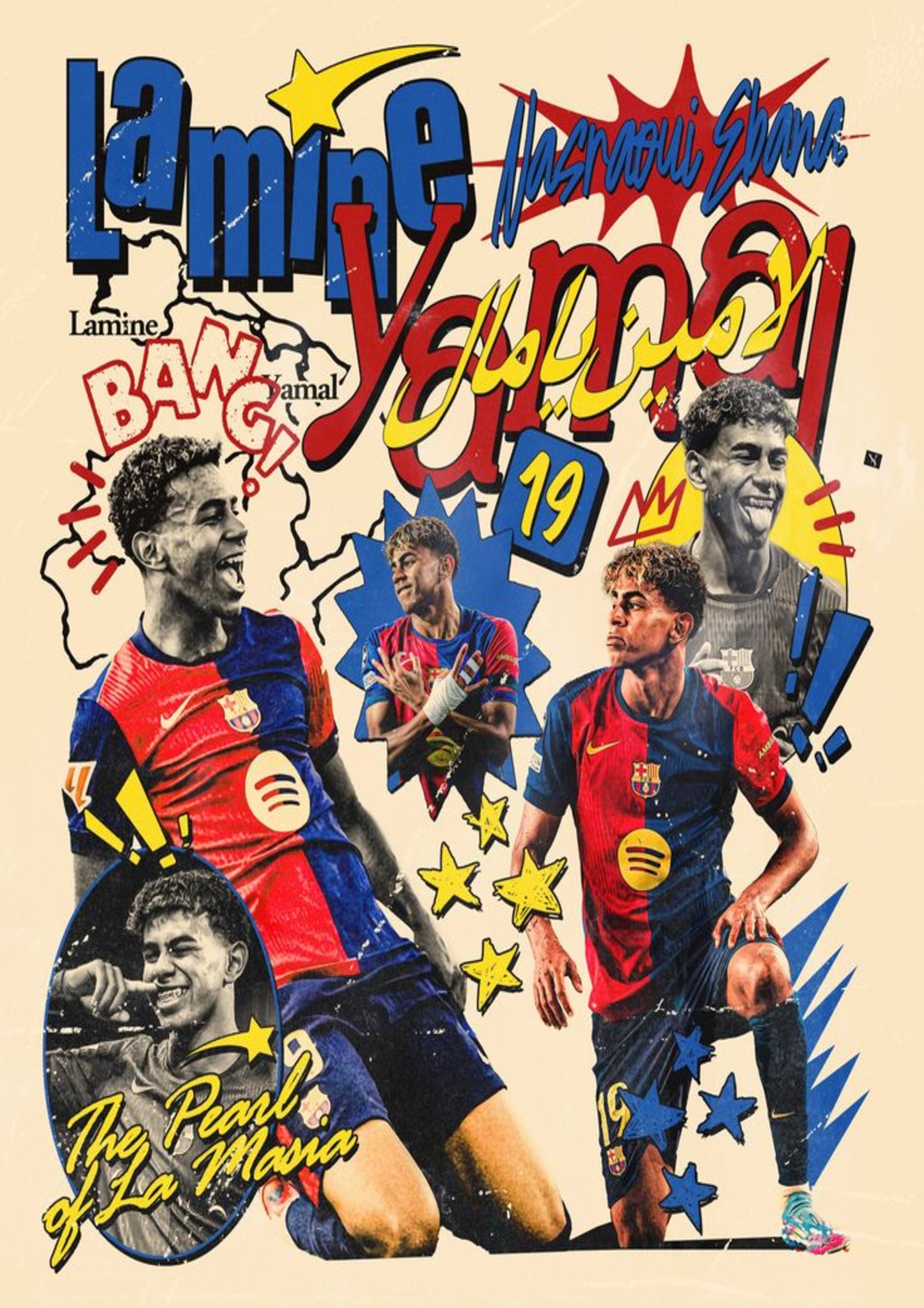 Lamine Yamal Barça Poster