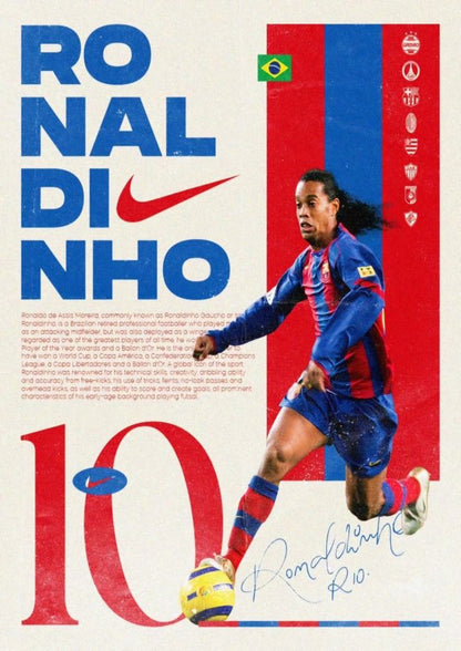 Ronaldinho Barça Poster