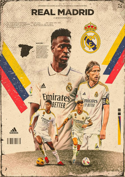 Real Madrid Squad Poster