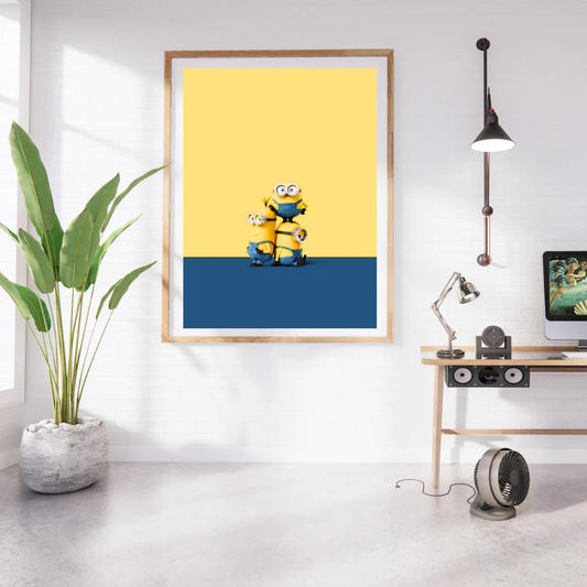 Minions Minimal Stack Poster