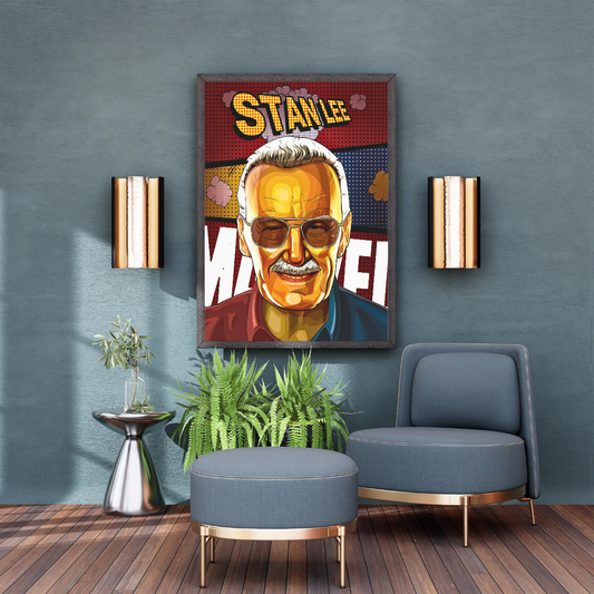 Stan Lee Pop Art Portrait Poster