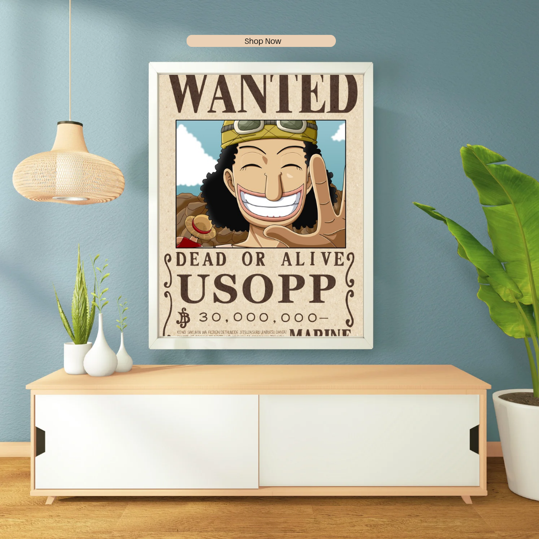 Sniper Smile: Usopp Wanted Poster