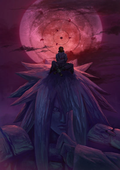Naruto Madara on Gedo Statue Moon Poster