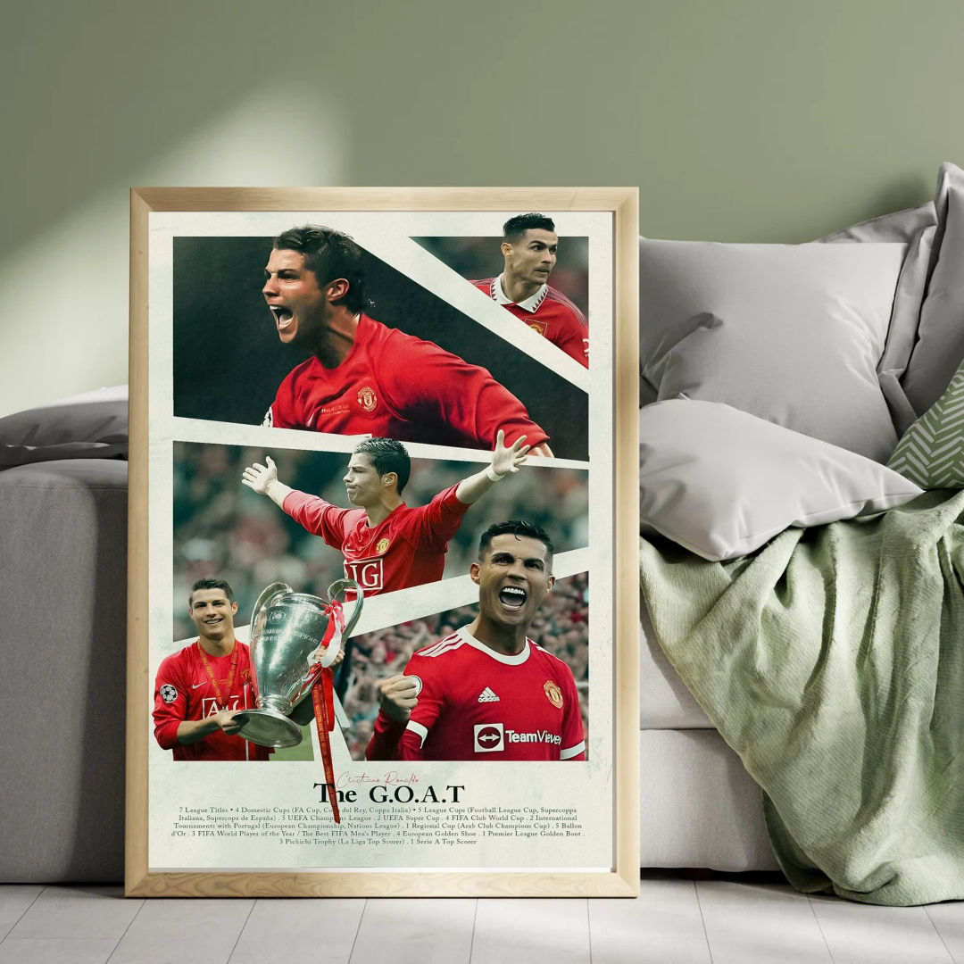 Cristiano United Collage Poster