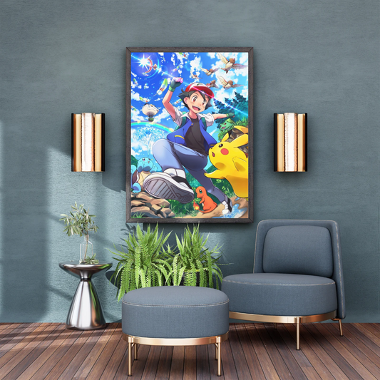 Pokémon Adventure Ash & Pikachu Poster