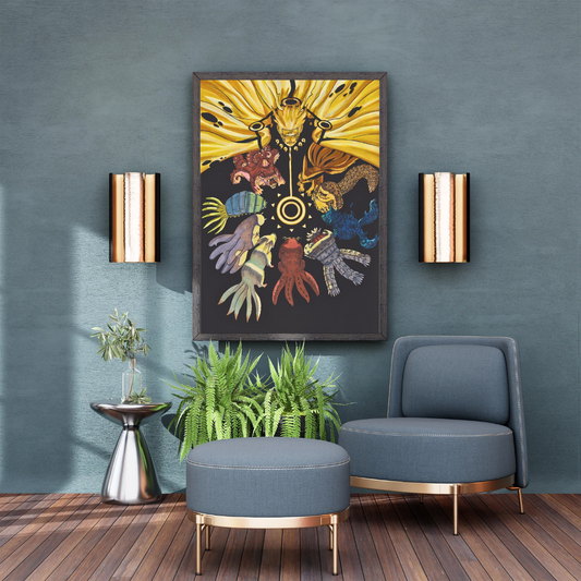Naruto Sage of Six Paths & Tailed Beasts Poster