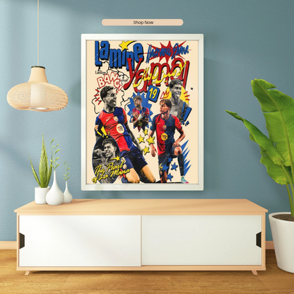 Lamine Yamal Barça Poster