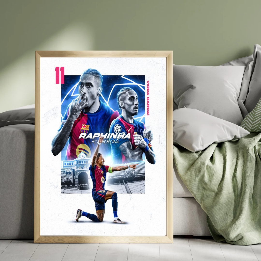 Raphinha Barcelona Poster