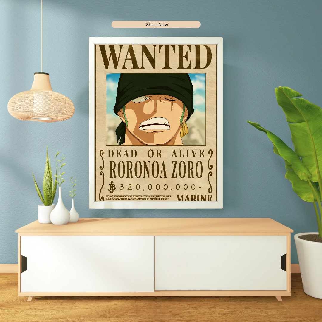 One Piece Roronoa Zoro Wanted Poster