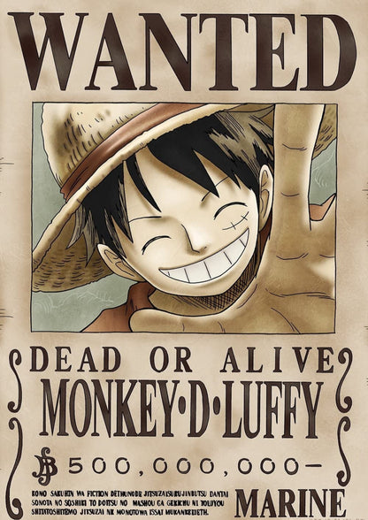 One Piece Monkey D. Luffy Wanted Poster