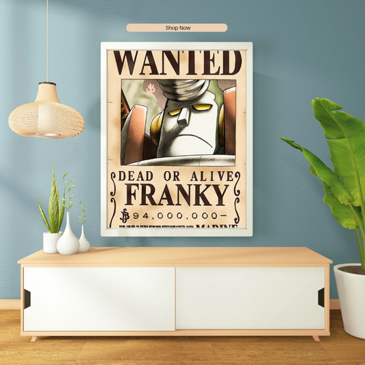 One Piece Franky Wanted Poster