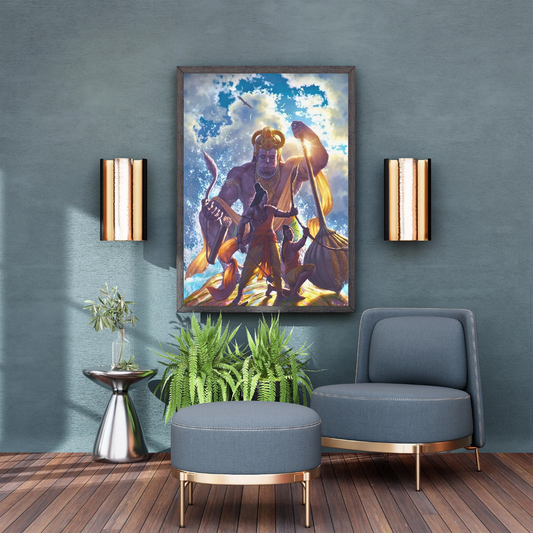 Ram ji and disciples Poster