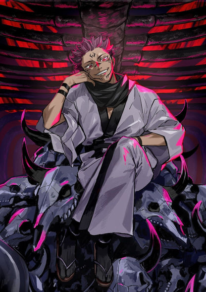 Sukuna Throne of Skulls Poster