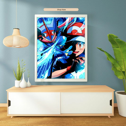 Pokémon Ash & Greninja Dynamic Duo Poster