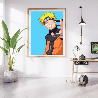 Naruto Bright Wink Minimal Poster