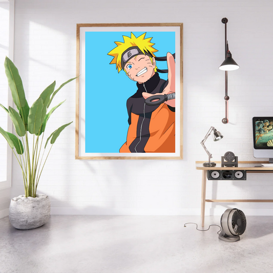 Naruto Bright Wink Minimal Poster