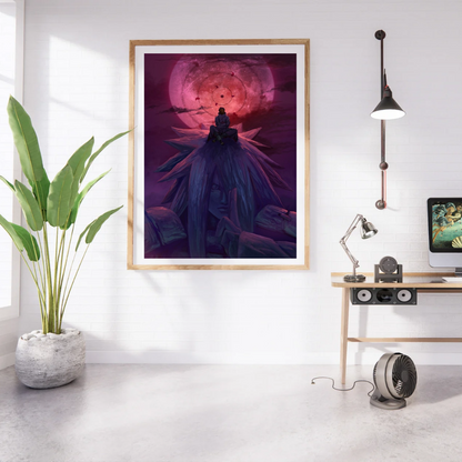 Naruto Madara on Gedo Statue Moon Poster