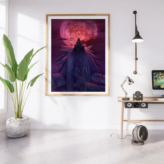 Naruto Madara on Gedo Statue Moon Poster