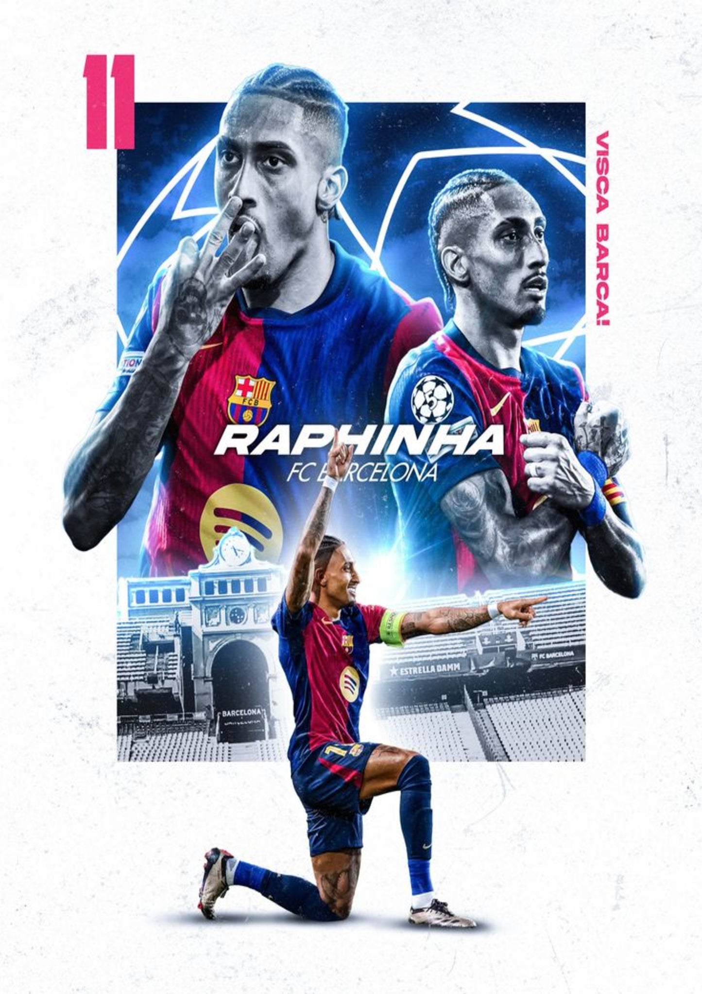 Raphinha Barcelona Poster
