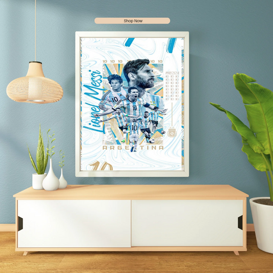 Messi Argentina Collage Poster