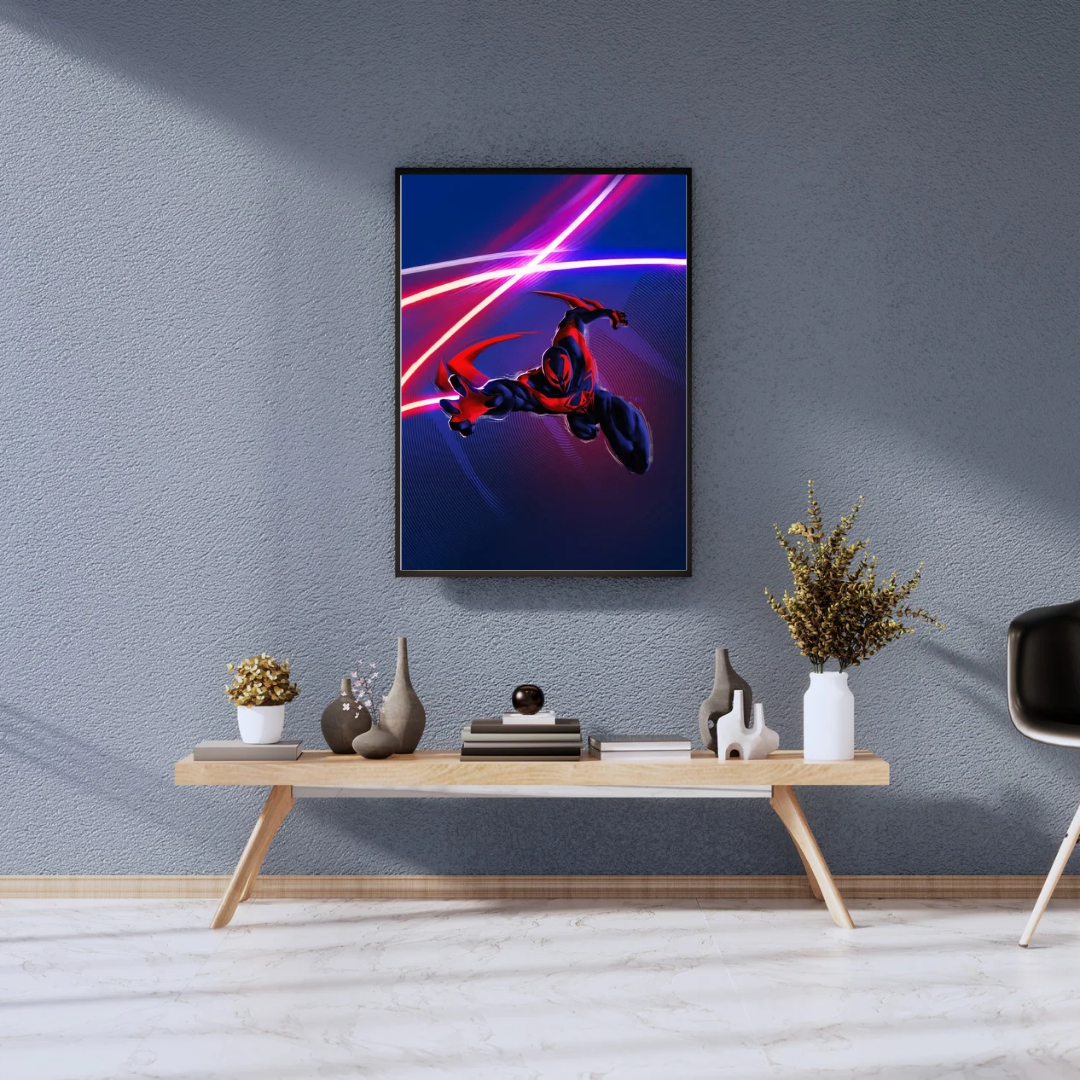 Neon Swing: Spider Hero Poster