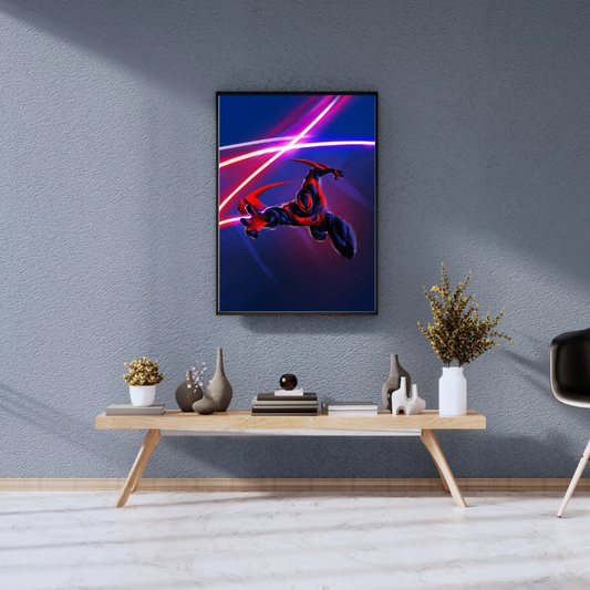Neon Swing: Spider Hero Poster
