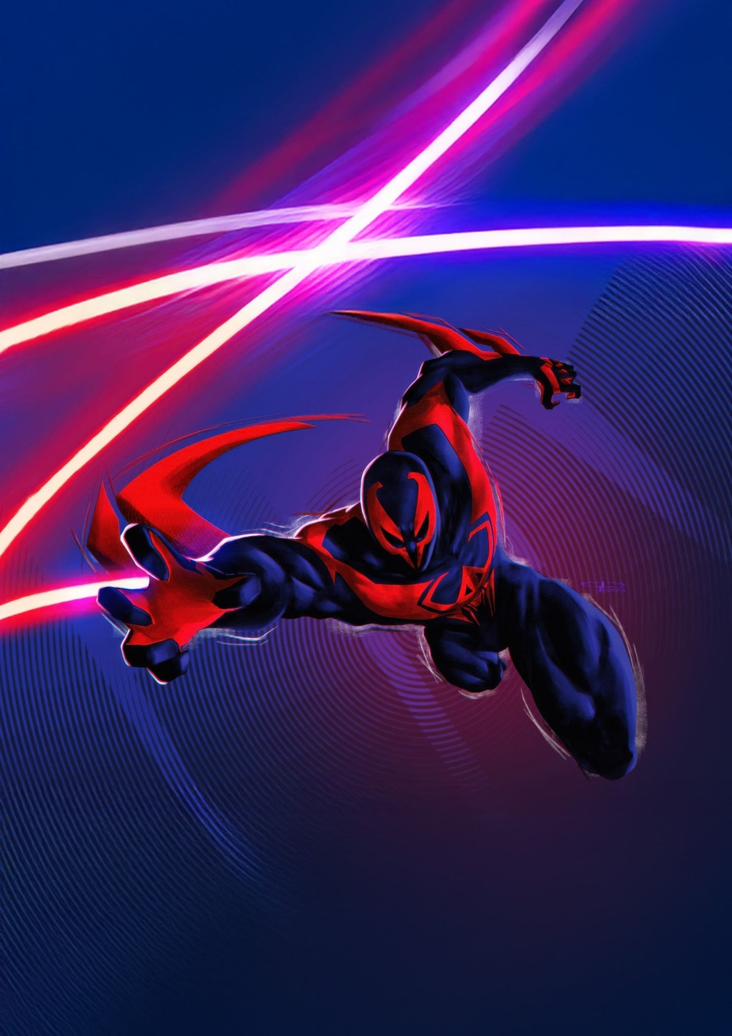 Neon Swing: Spider Hero Poster
