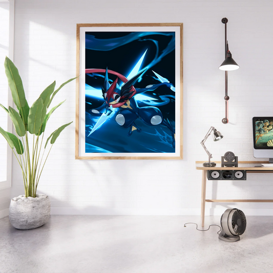 Pokémon Greninja Water Shuriken Poster