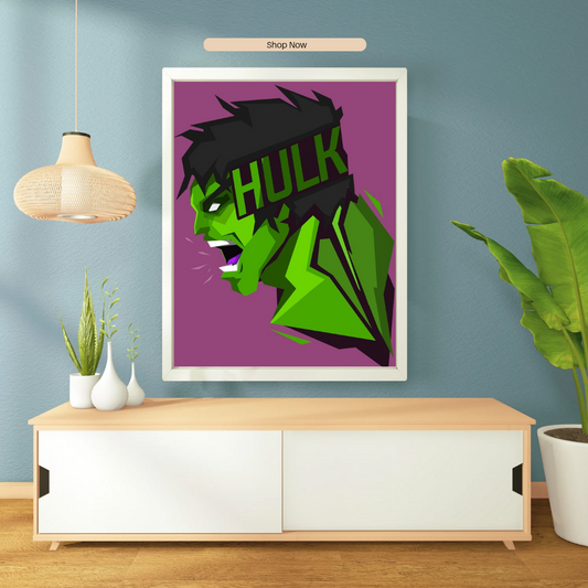 Hulk Angular Side Profile Poster