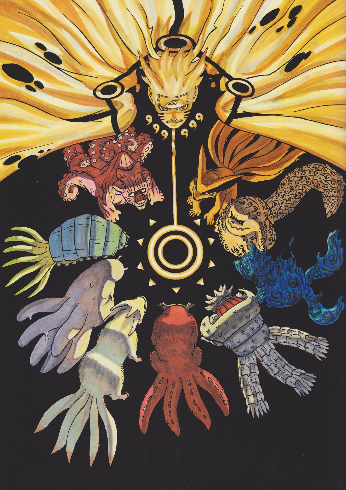 Naruto Sage of Six Paths & Tailed Beasts Poster