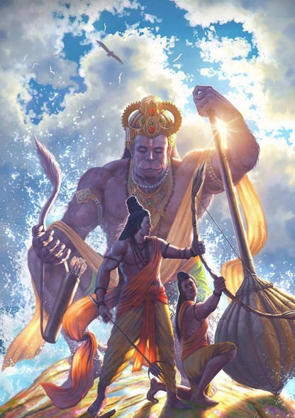 Ram ji and disciples Poster