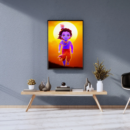 Little Krishna: Sunlit Steps