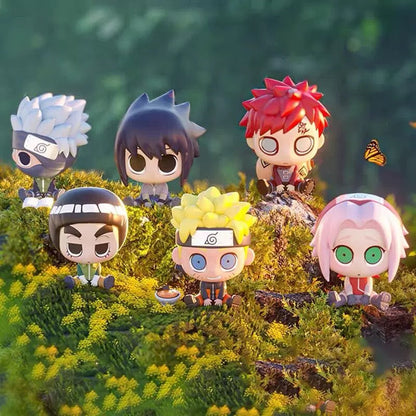 Chibi Naruto Sitting Figures — Super Cute 6-Pack