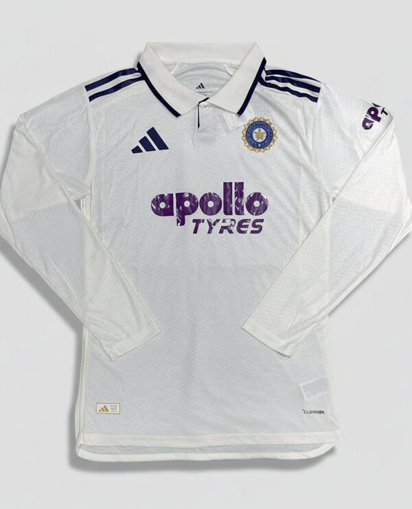 India Test Cricket Jersey 2026 FULL SLEEVE PLAYER VERSION