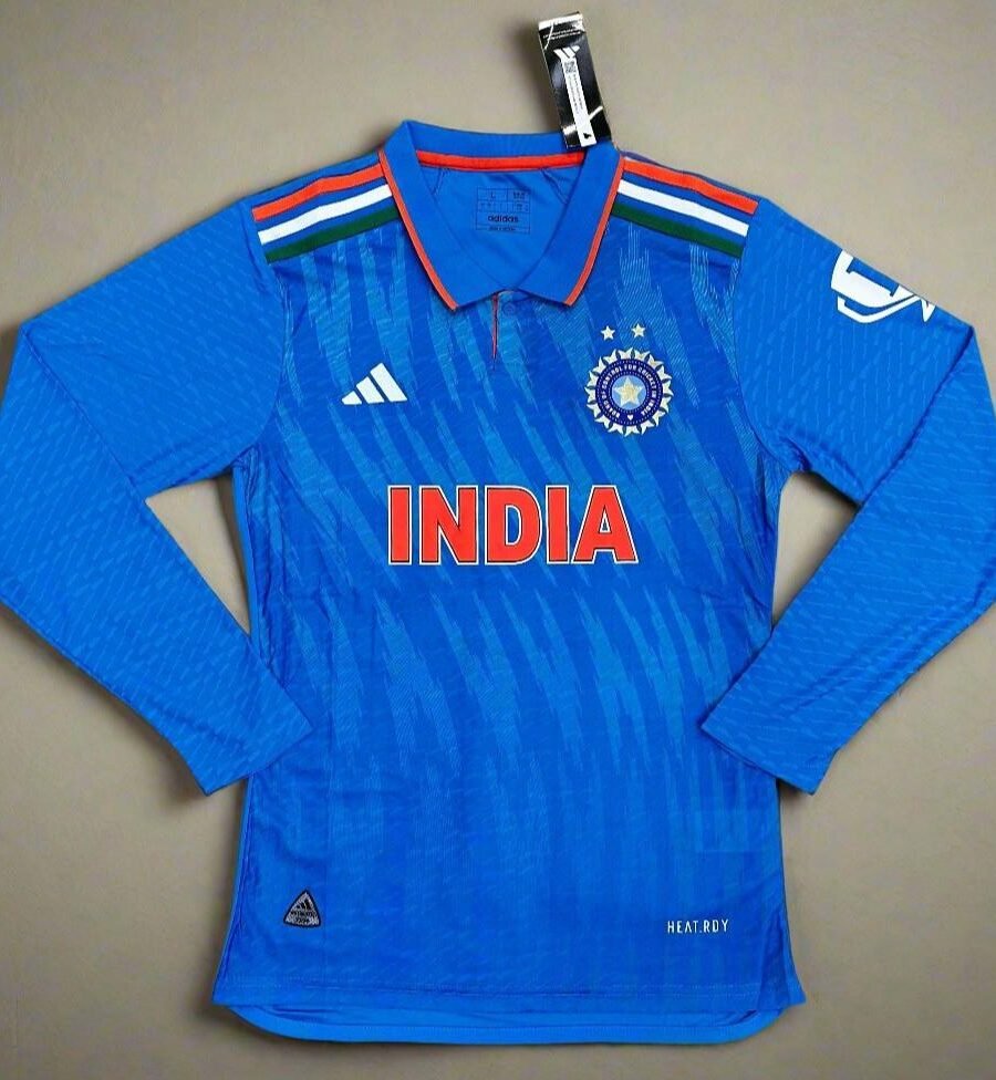 India Cricket World Cup TRICOLOR 2023 Jersey FULL SLEEVE PLAYER VERSION