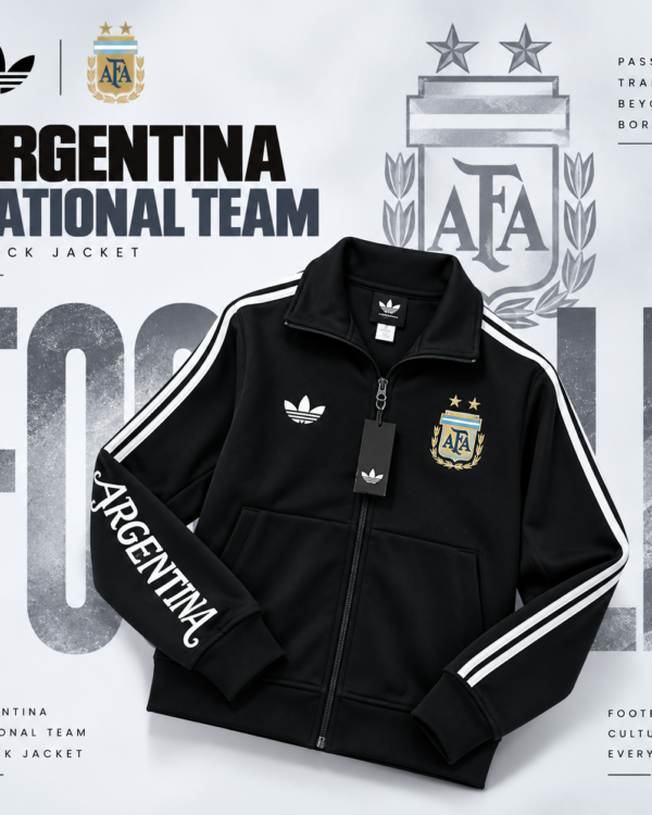 Argentina Adidas Track Jacket – Black