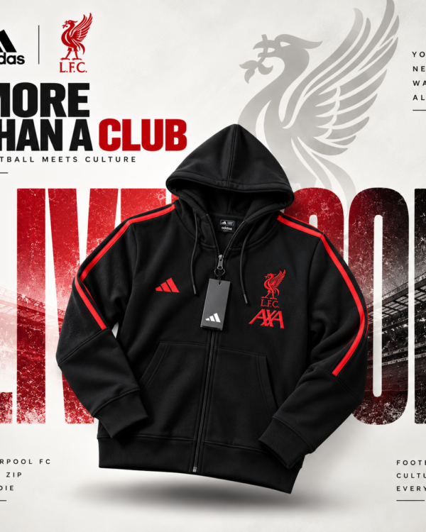 Liverpool Full-Zip Hoodie – Black