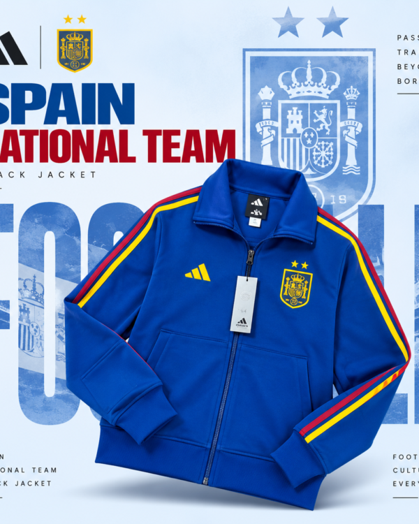 Spain National Team Royal Blue Full-Zip Track Jacket